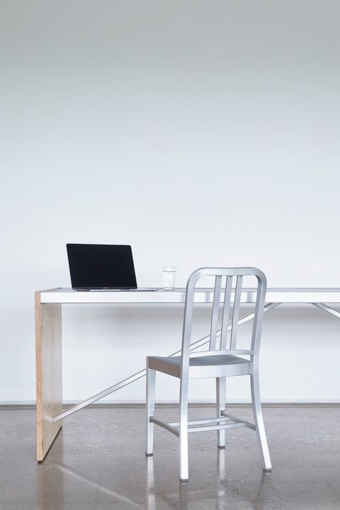 1006 Navy Chair by Emeco, in situ, view 4