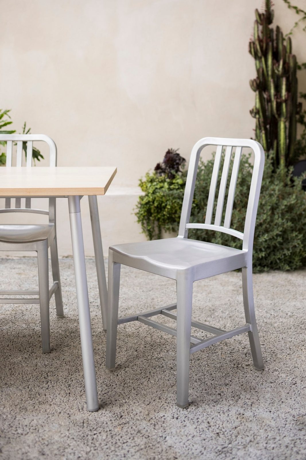 1006 Navy Chair by Emeco, in situ