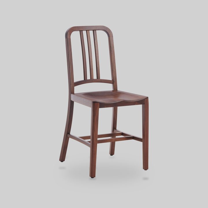 1006 Navy Wood Chair by Emeco