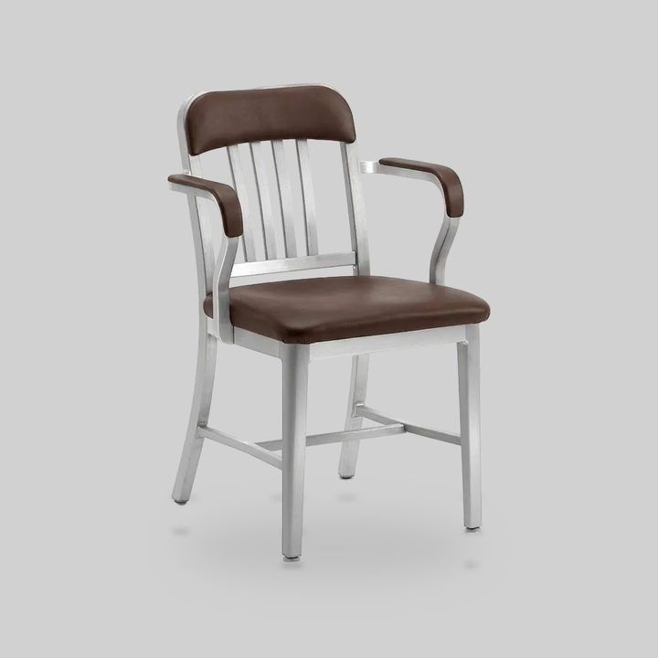 1011 Navy Semi-Upholstered Armchair by Emeco