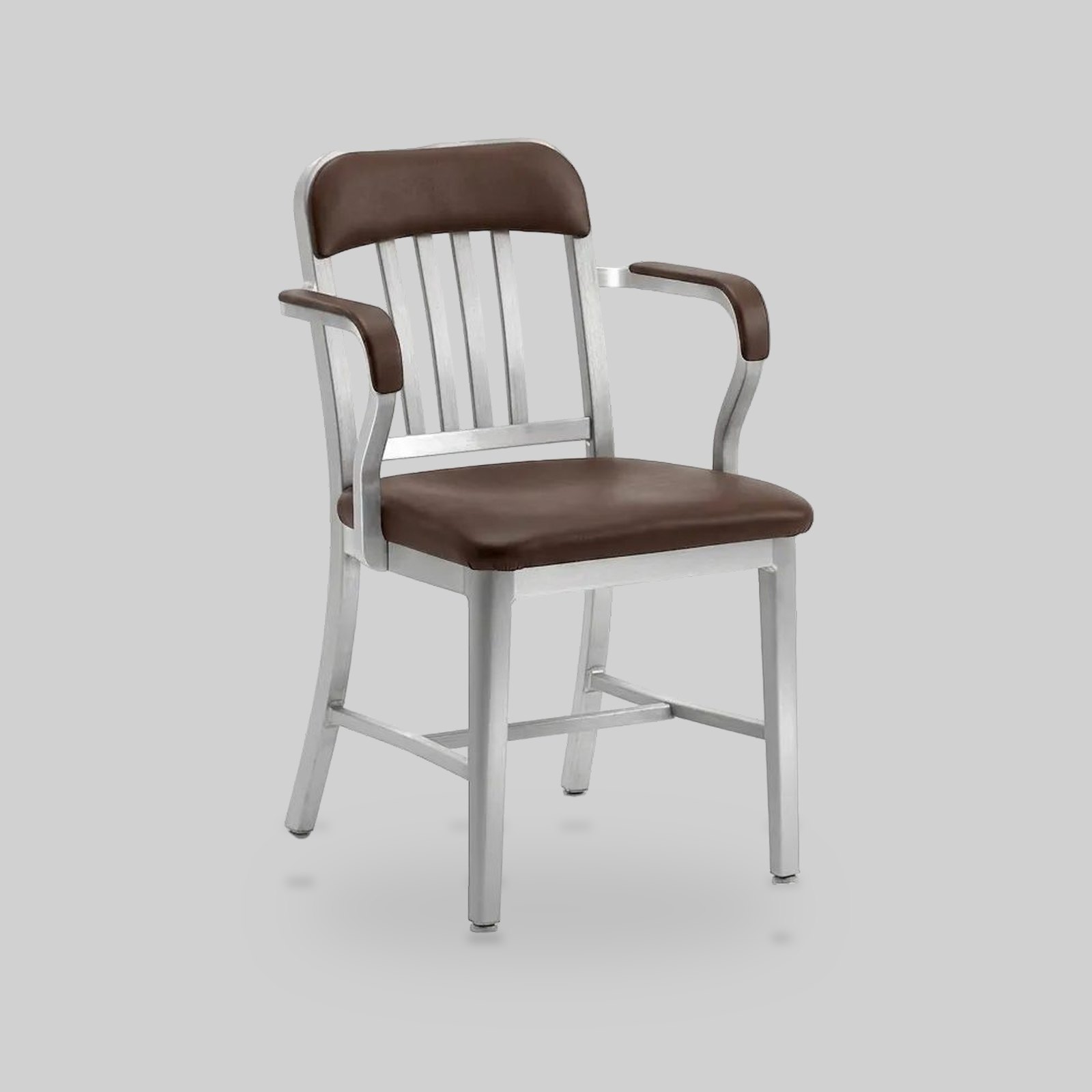1011 Navy Semi-Upholstered Armchair by Emeco