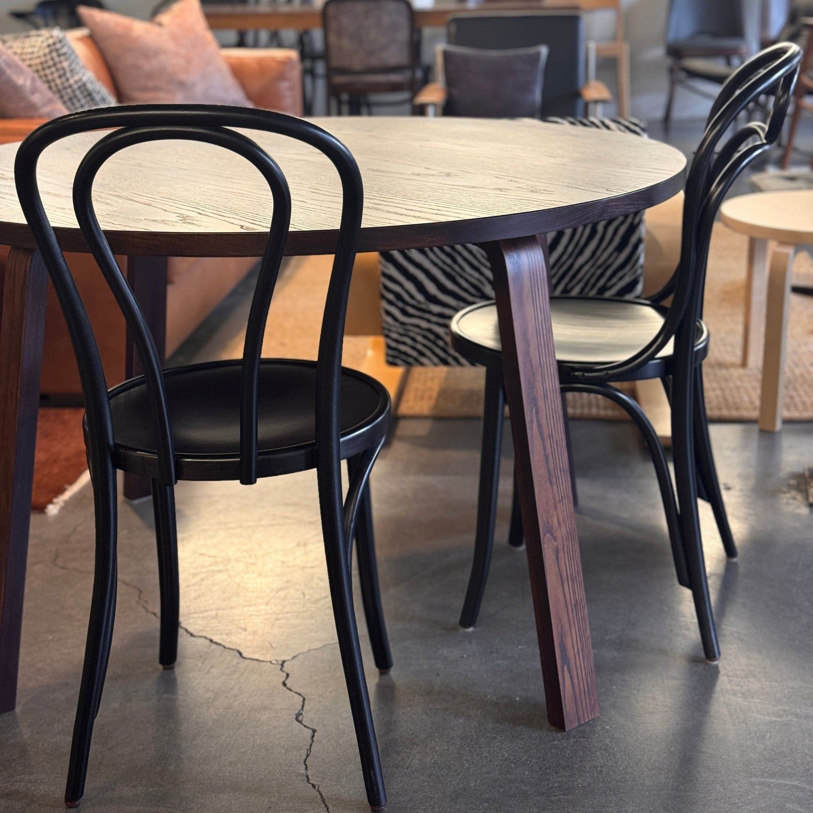 Bach 1.2m Round Table by KMS, in situ
