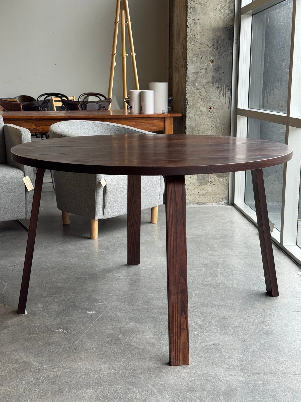 Bach 1.2m Round Table by KMS, in situ