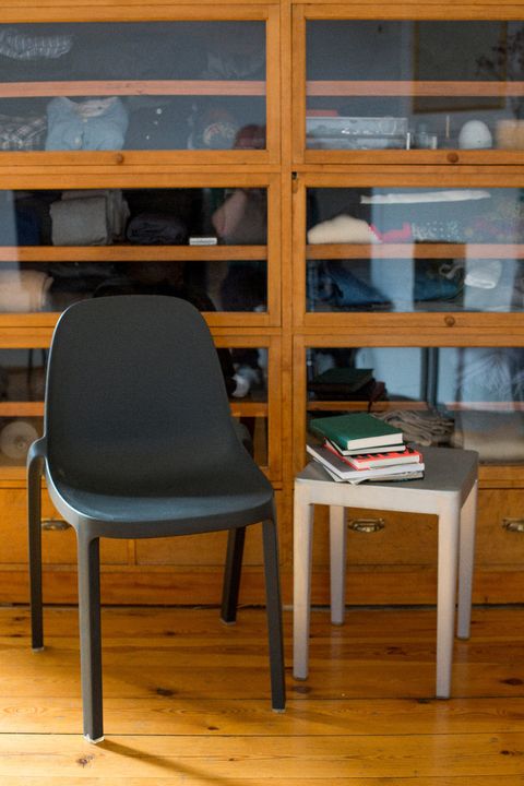 Broom Chair by Emeco, in situ