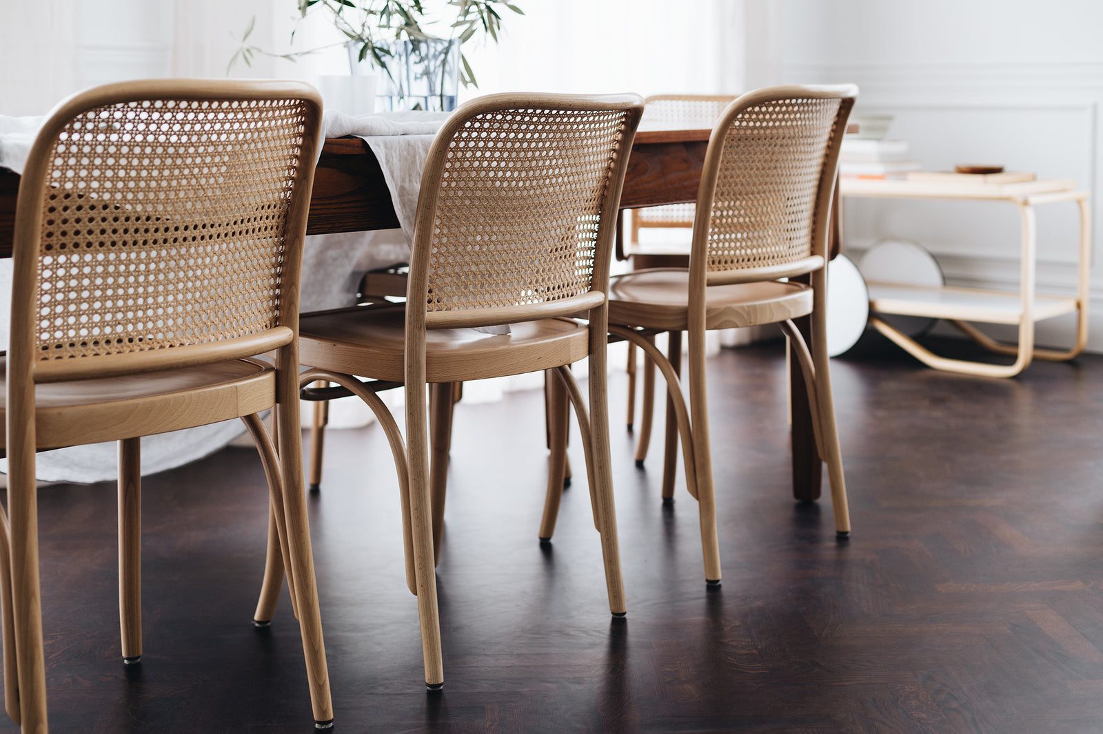 Hoffmann Side Chair by Thonet, in situ
