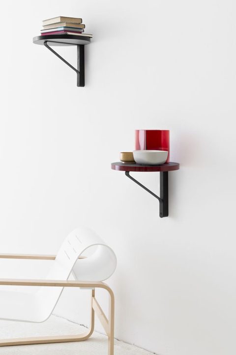 Kaari Wall Shelf Round by Artek, in situ
