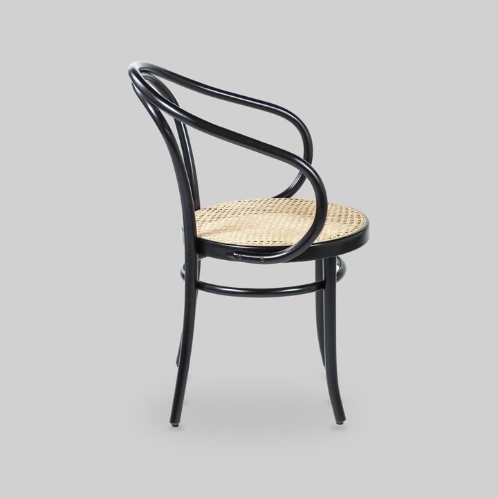 No. B9 Le Corbusier Cane Seat Arm Chair by Thonet, view 5