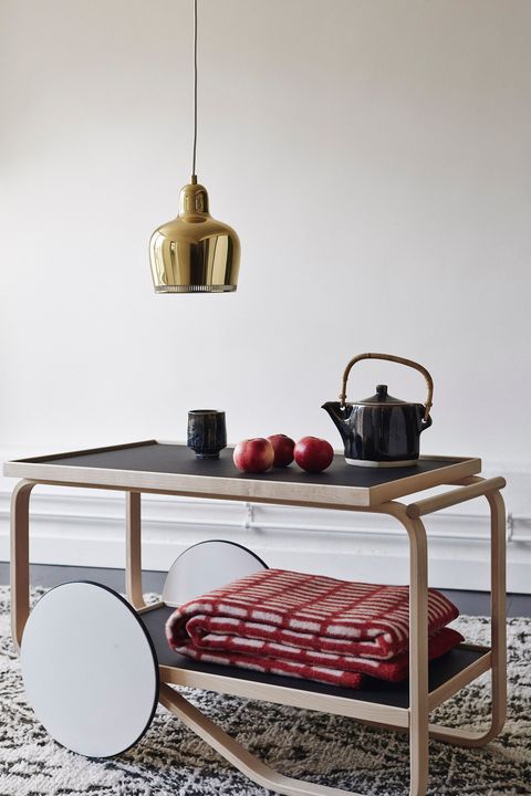 Pendant Lamp A330S "Golden Bell" by Artek, in situ, view 3
