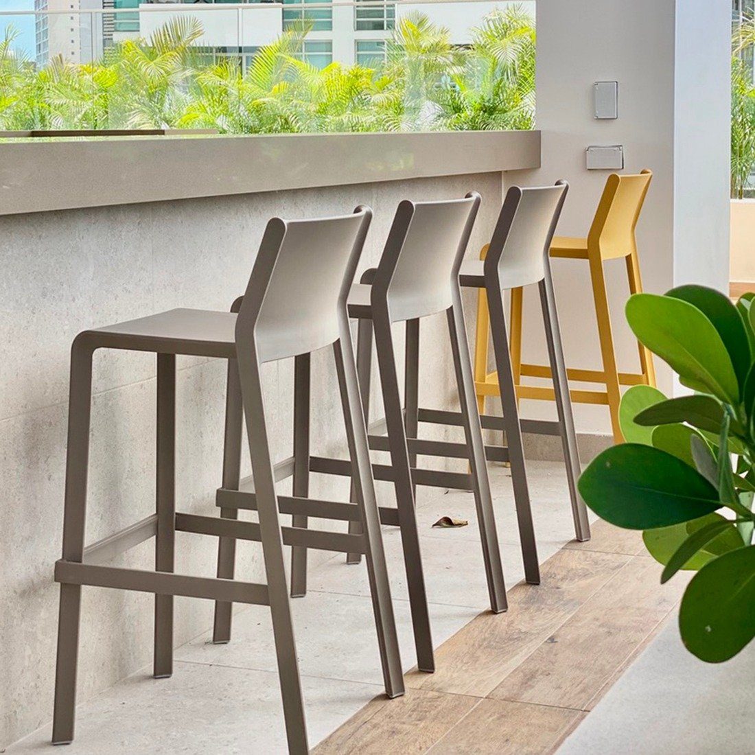 Trill Stool by Nardi, in situ