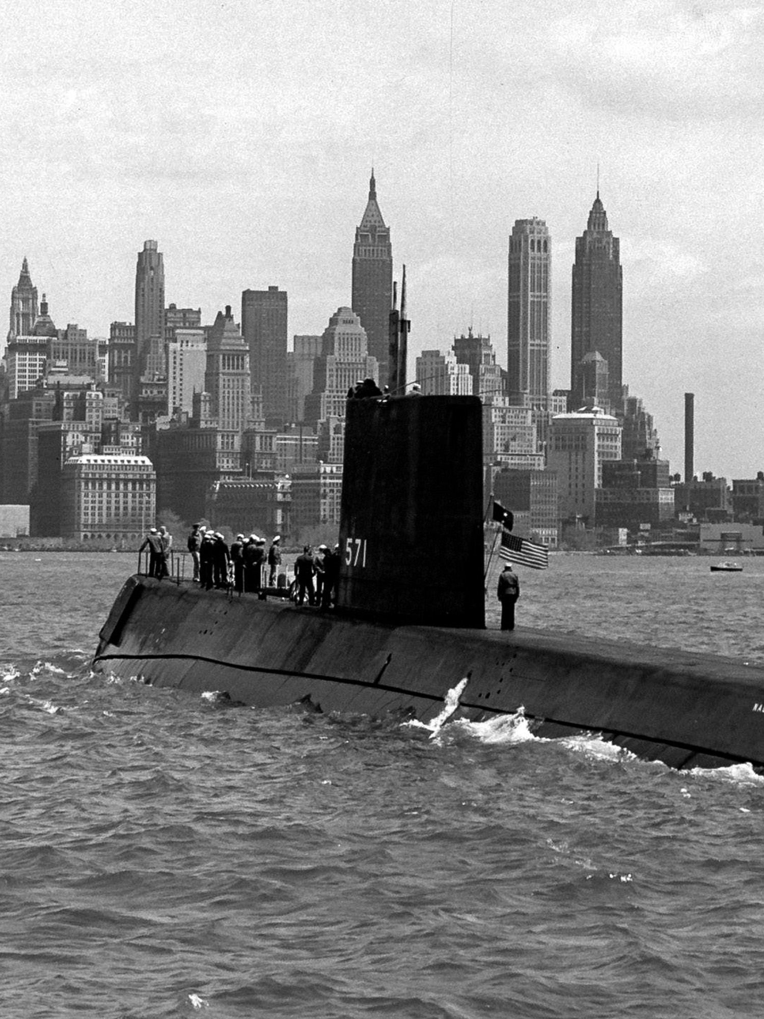A U.S. Navy submarine, 1950s: Navy chairs went to sea